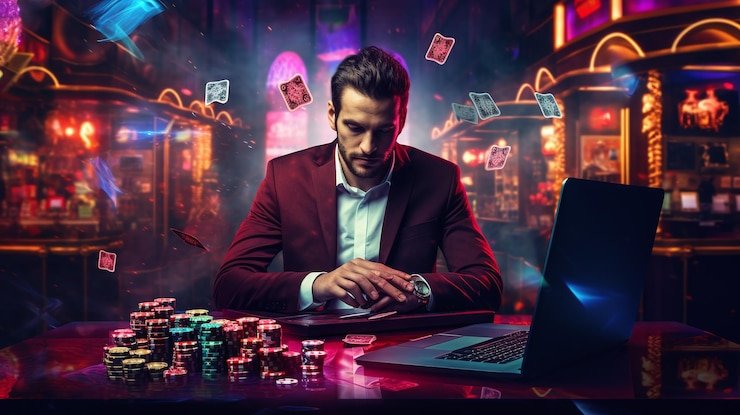 Live blackjack table with dealer and multiple players